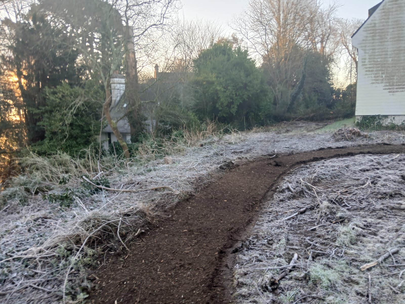 Broyage d&rsquo;une parcelle suite à abattages